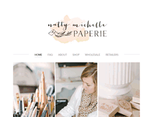 Tablet Screenshot of nattymichellepaperie.com